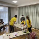 つまみ細工教室の準備